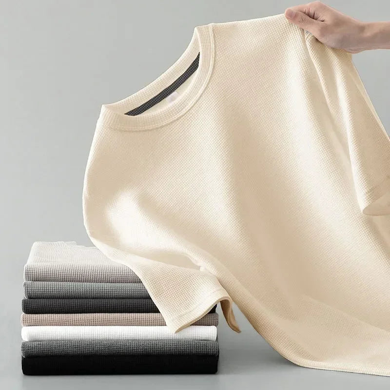 PRAXTON WAFFLE KNIT TEE