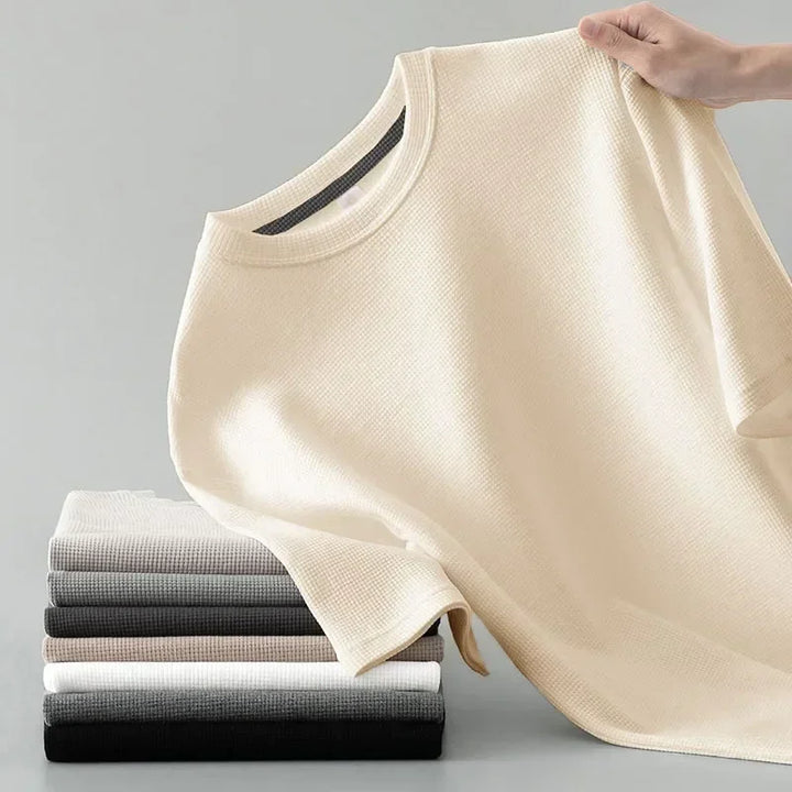 PRAXTON WAFFLE KNIT TEE