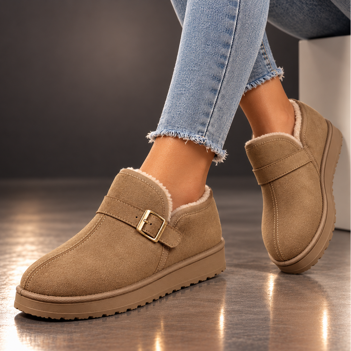 MILA ARDEN SUEDE SLIP-ONS