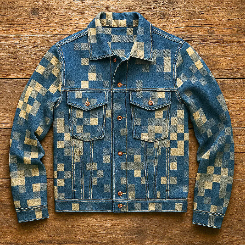 CARL DON MOSAIC DENIM JACKET