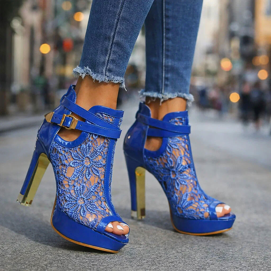 LILIANA LACE HEELS