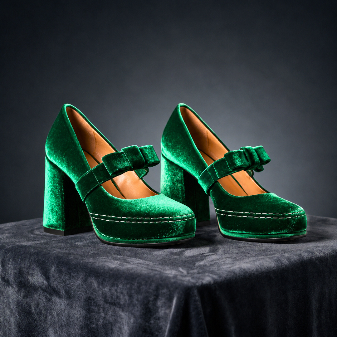 VALENTINA VELVET HEELS