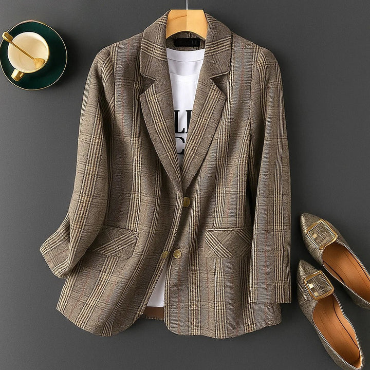 AURORA PLAID BLAZER