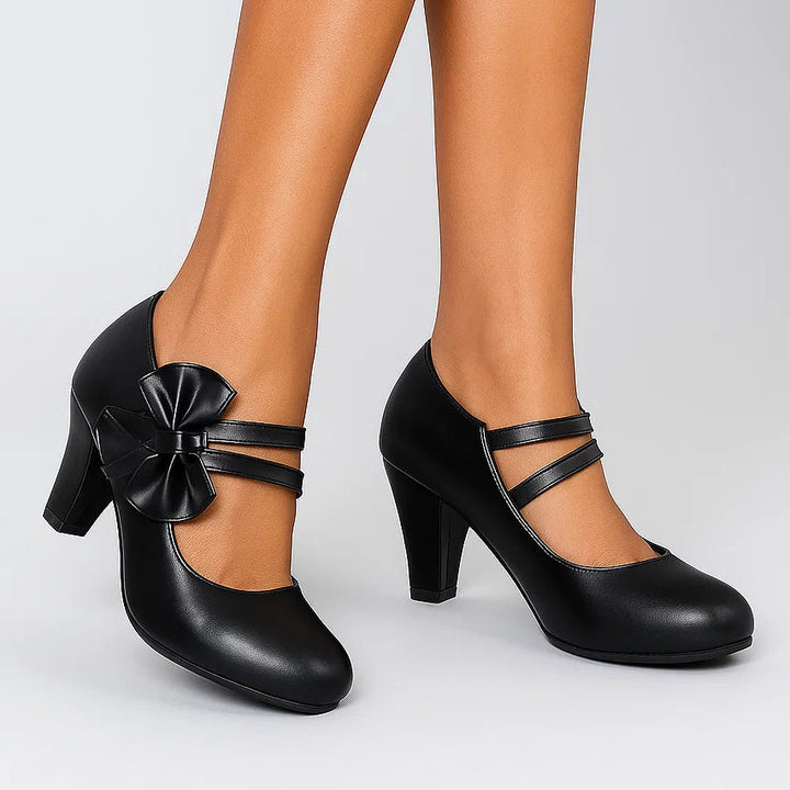 BELLA BOW HEELS