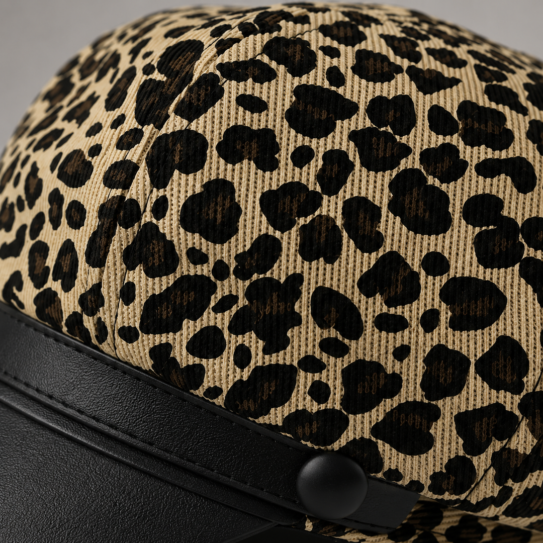 GENEVIEVE LEOPARD CAP