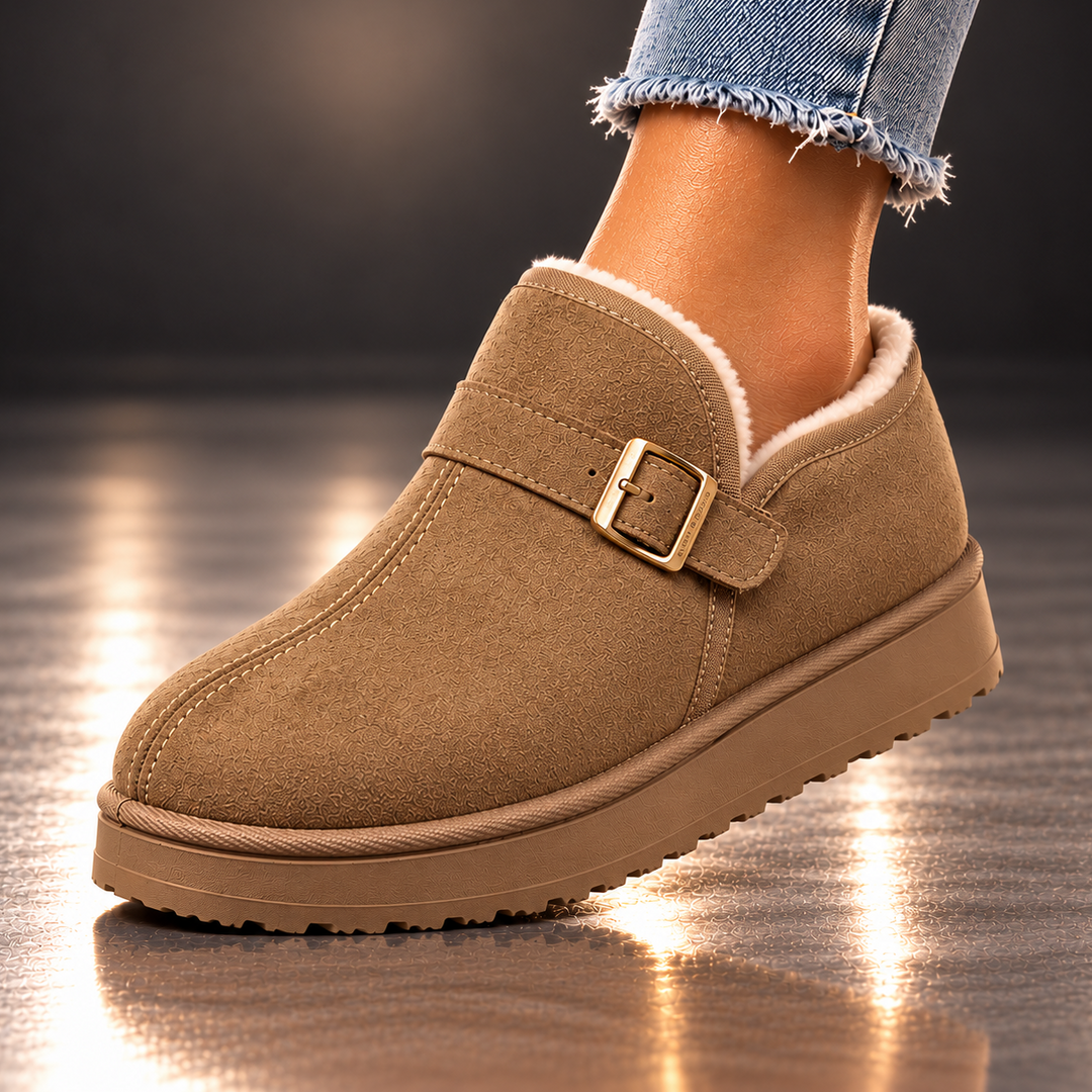MILA ARDEN SUEDE SLIP-ONS