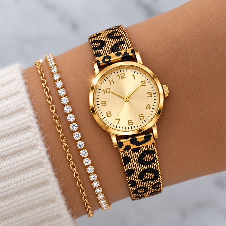 SAVANNAH ROSE LEOPARD WATCH