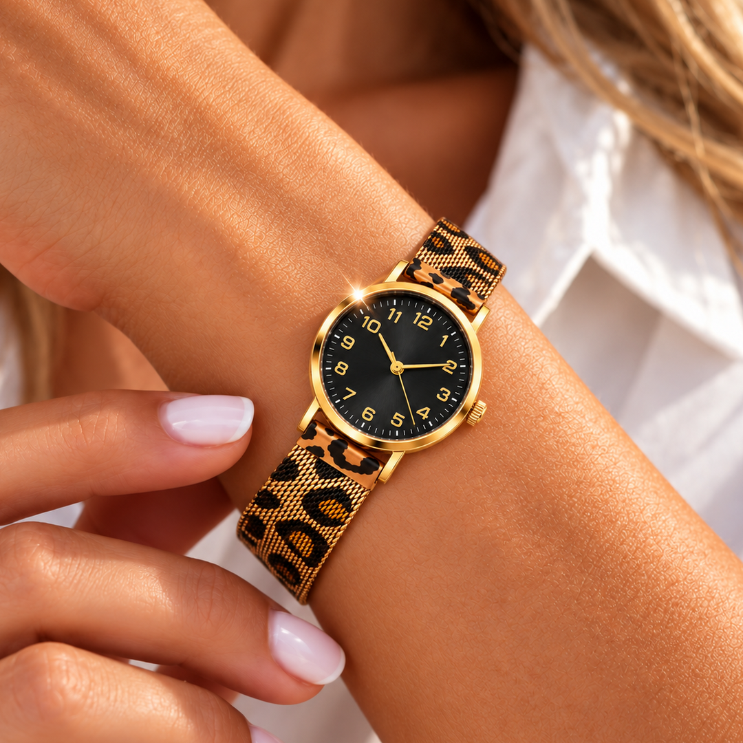 SAVANNAH ROSE LEOPARD WATCH