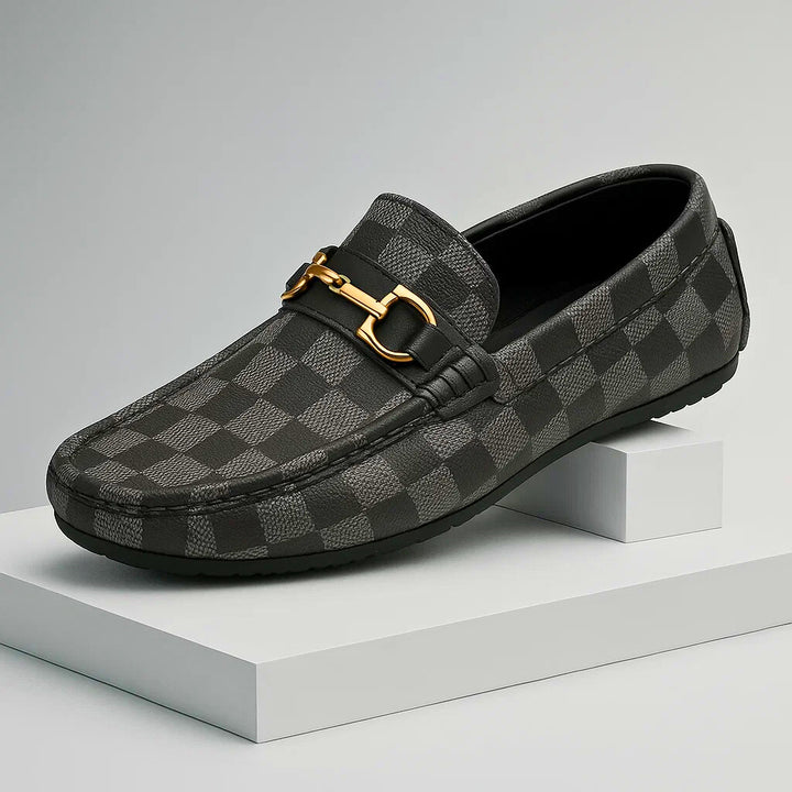 GIANNI RAY CHECK LOAFERS