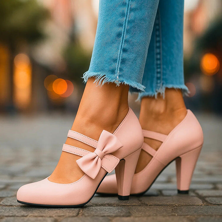 BELLA BOW HEELS