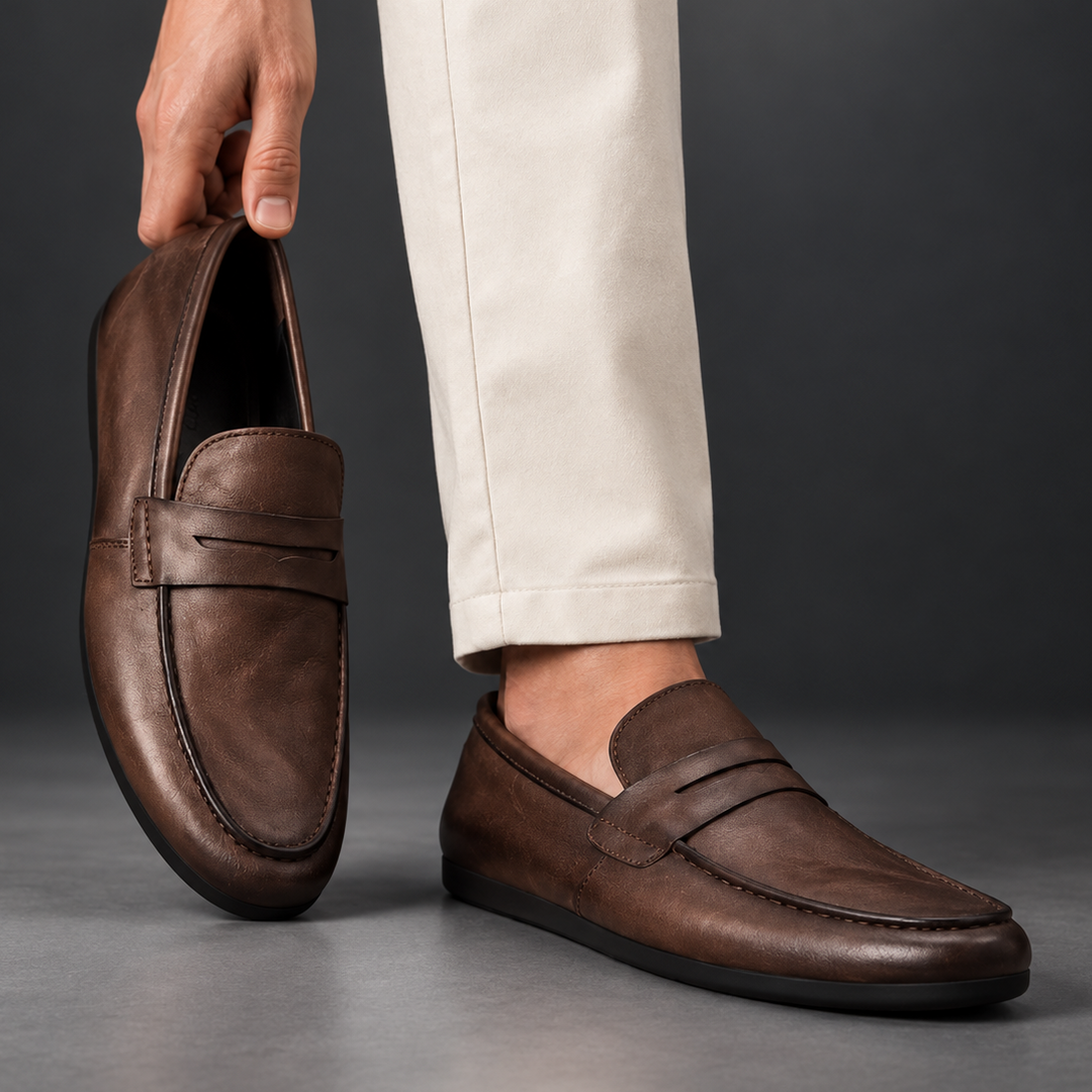 SATORI LEATHER LOAFERS