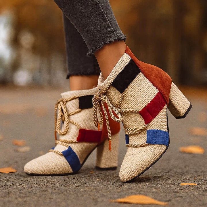 RAYA ROPE-LACE BOOTIES