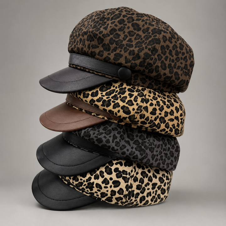 GENEVIEVE LEOPARD CAP