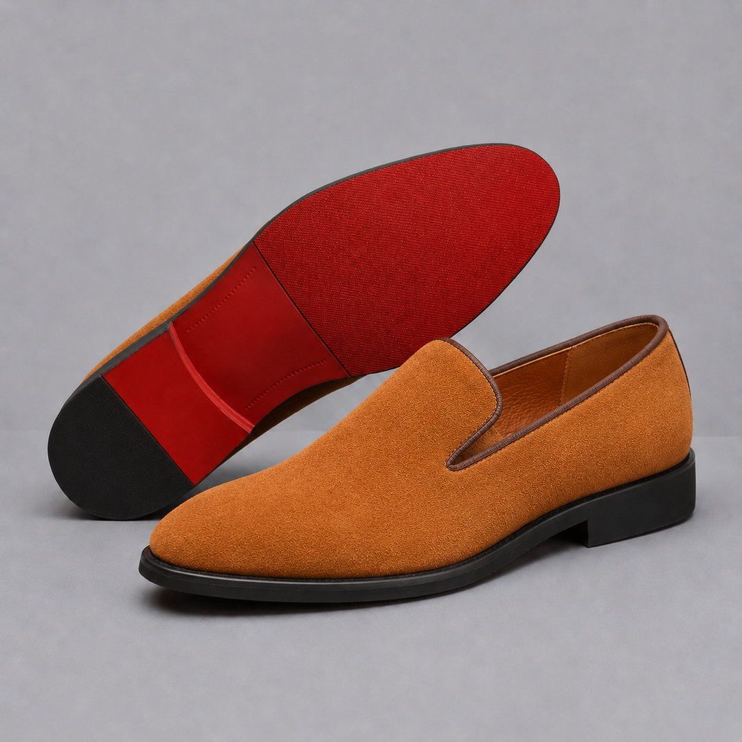 MORETTI SIGNATURE SUEDE LOAFERS