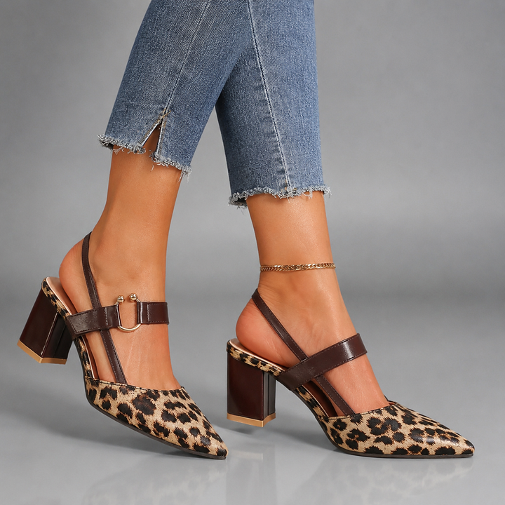 AVALINA GRACE LEOPARD HEELS