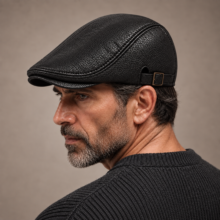 HUDSON LEATHER DRIVING CAP