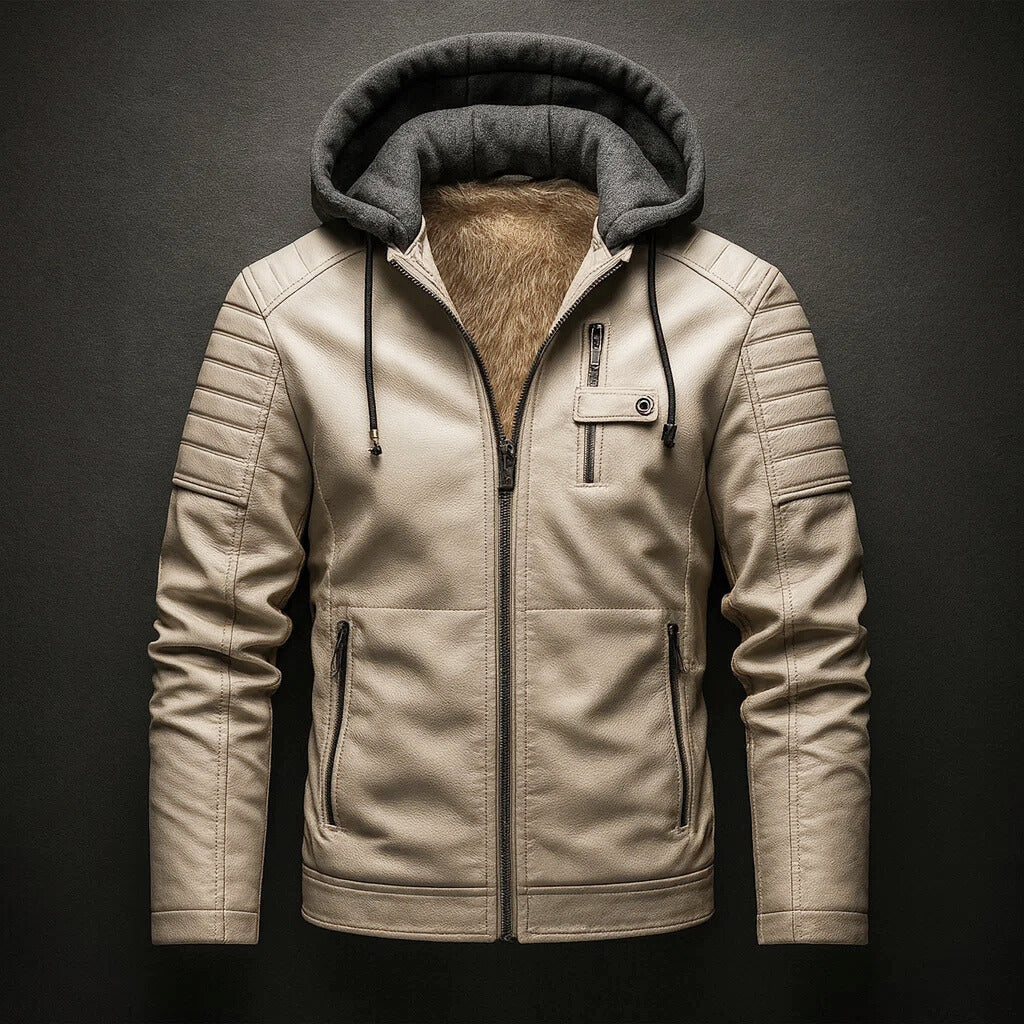 COLT MADDOX LEATHER HOODIE