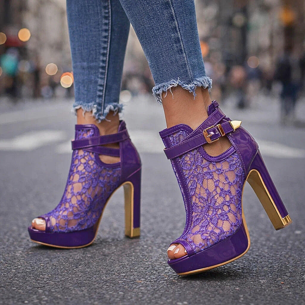LILIANA LACE HEELS
