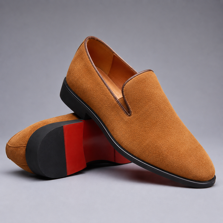 MORETTI SIGNATURE SUEDE LOAFERS