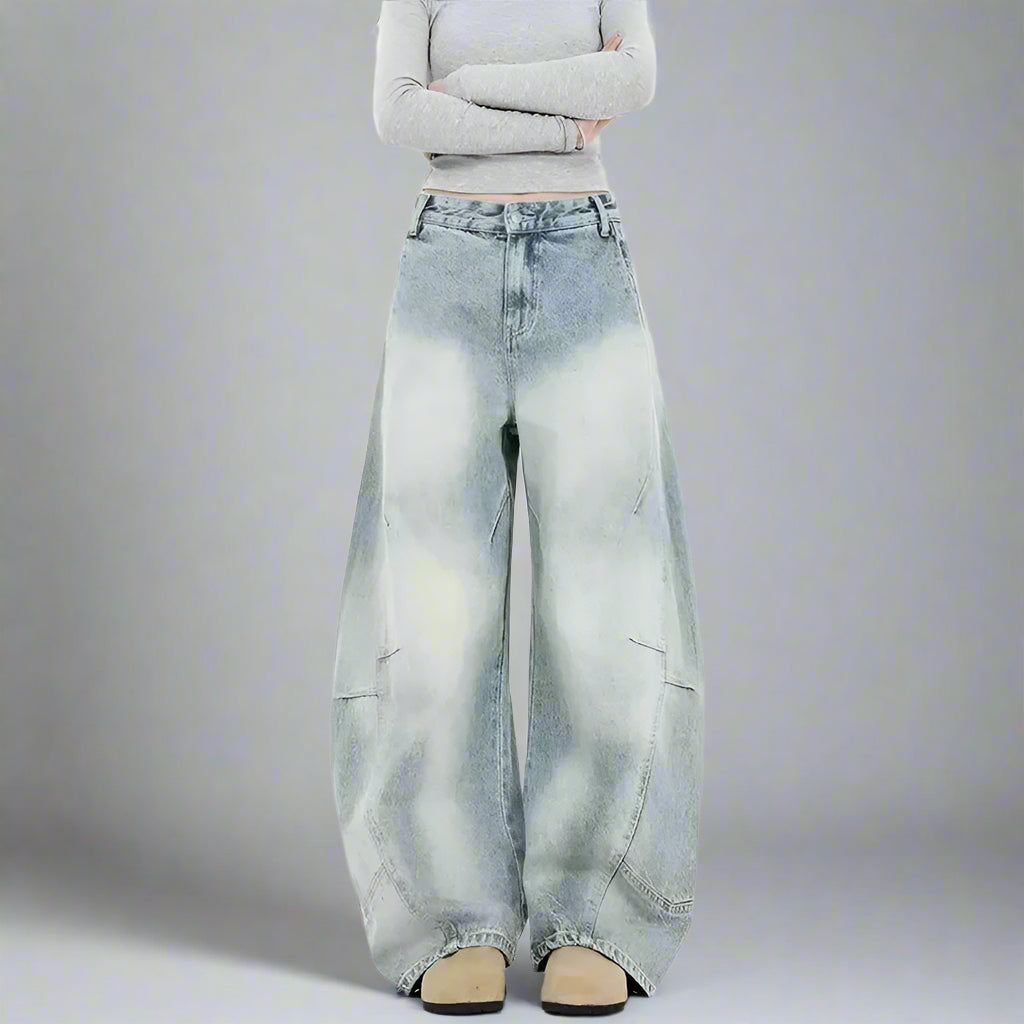 BRONX BARREL-CUT DENIMS