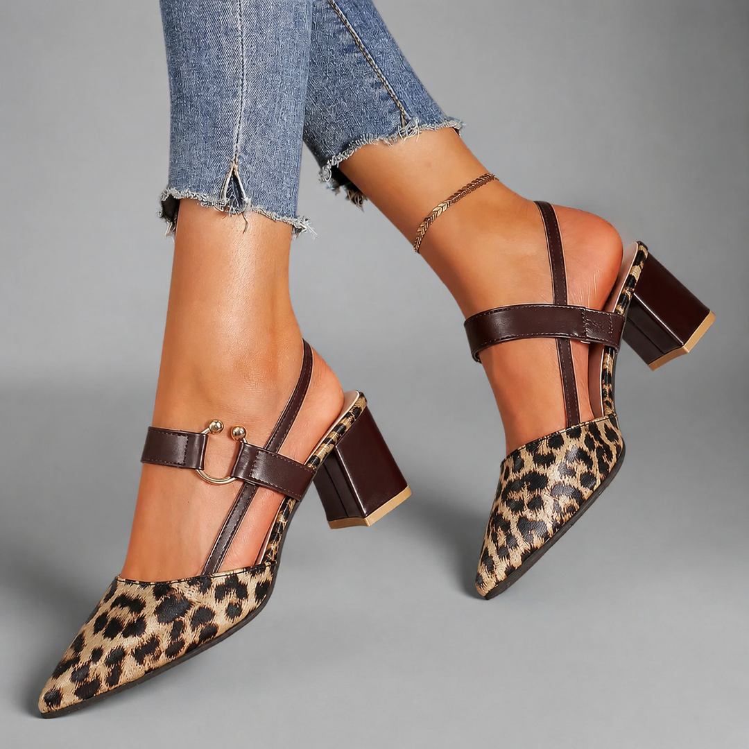 AVALINA GRACE LEOPARD HEELS