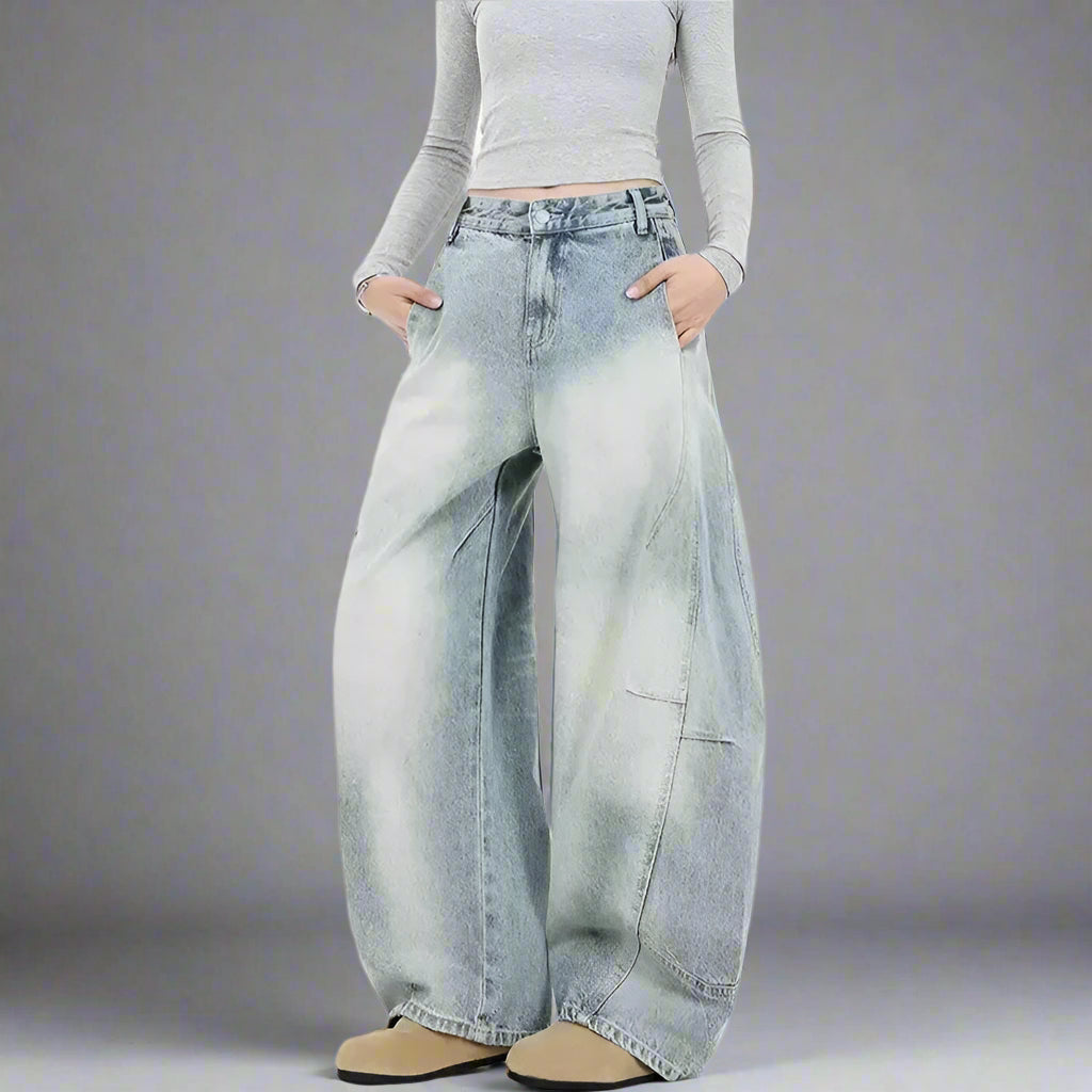 BRONX BARREL-CUT DENIMS