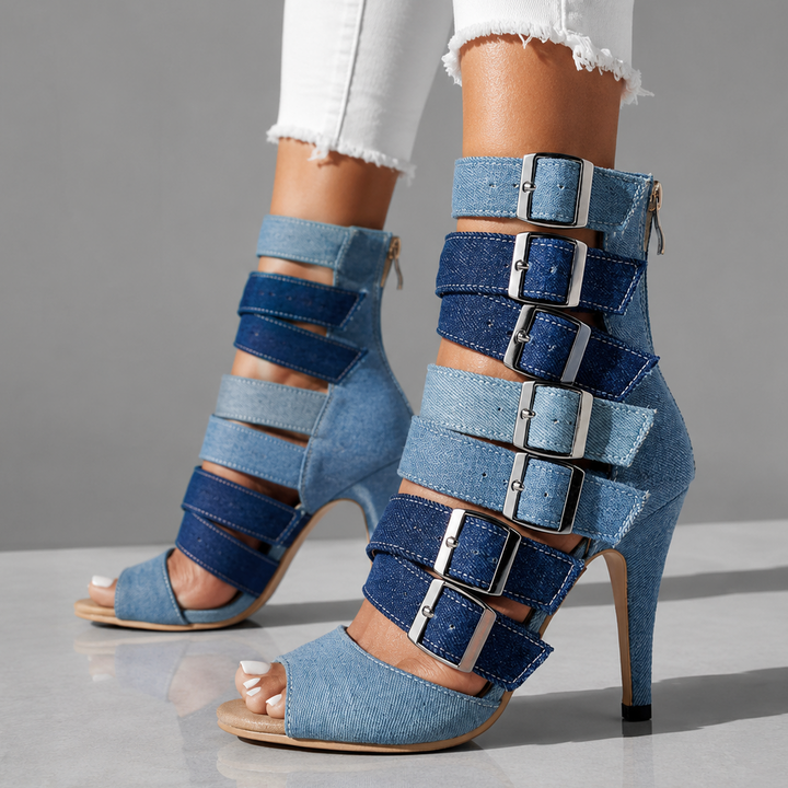 MARLENA JADE DENIM HEELS