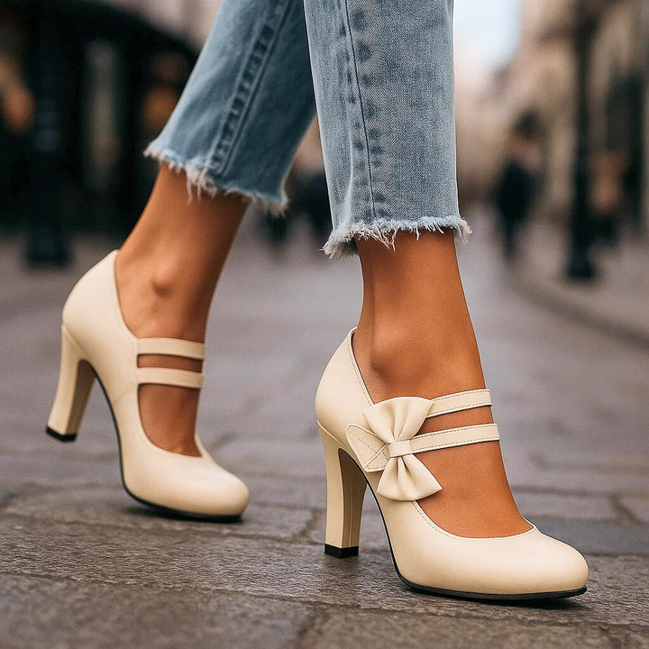 BELLA BOW HEELS