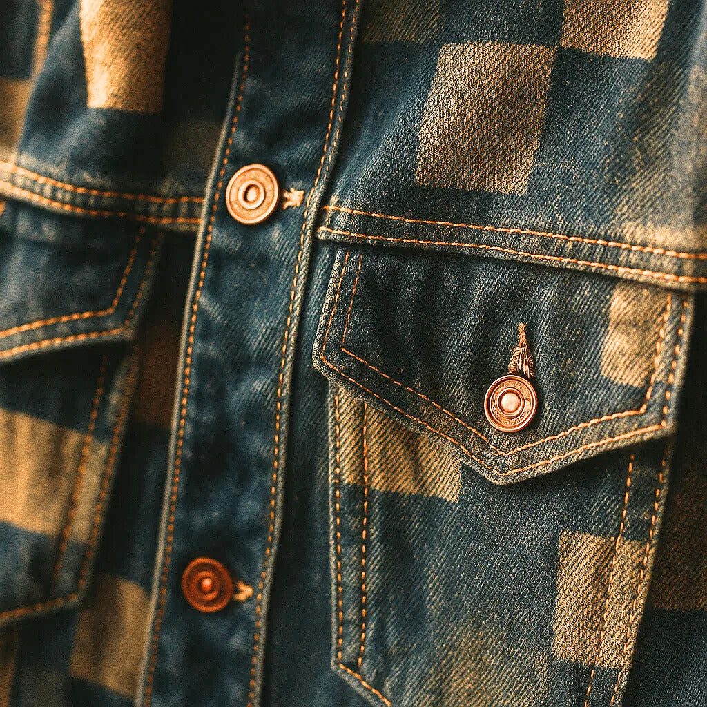 CARL DON MOSAIC DENIM JACKET