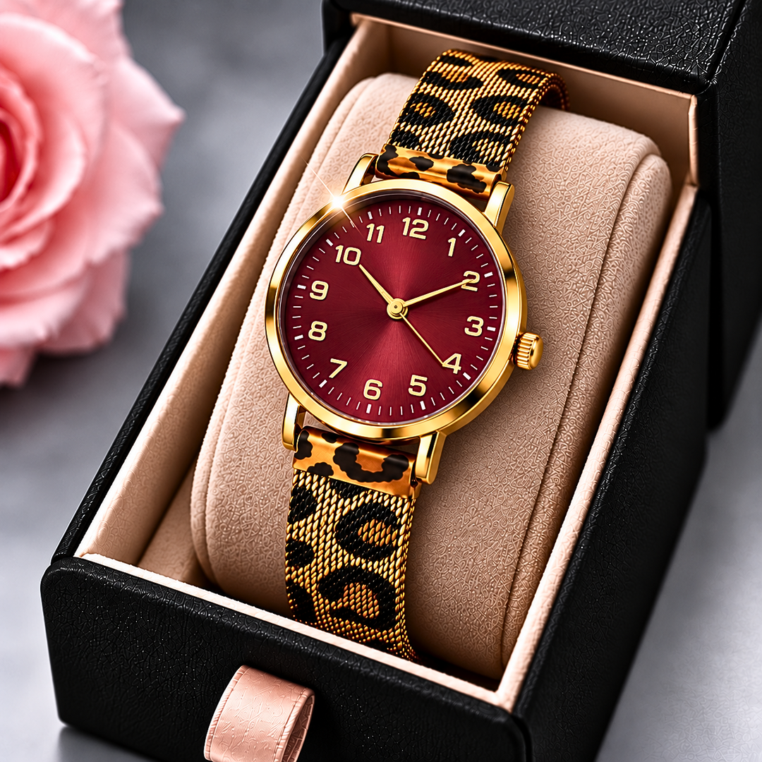 SAVANNAH ROSE LEOPARD WATCH
