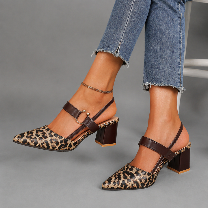 AVALINA GRACE LEOPARD HEELS