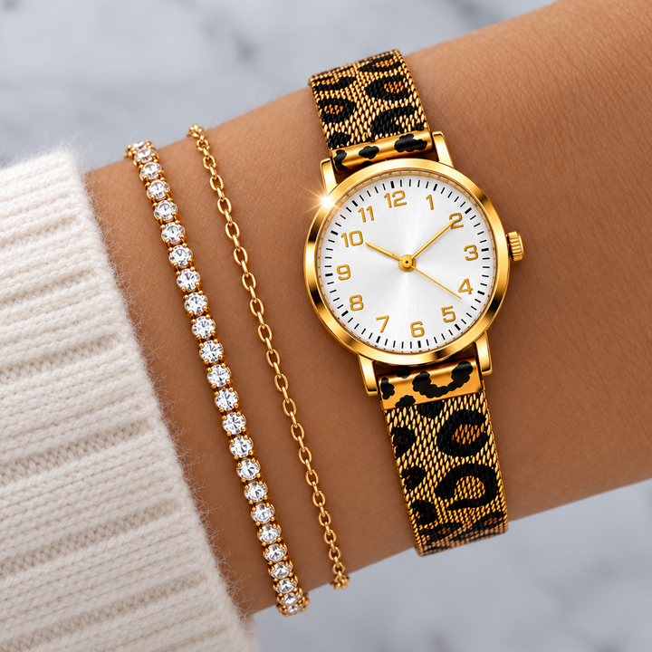 SAVANNAH ROSE LEOPARD WATCH