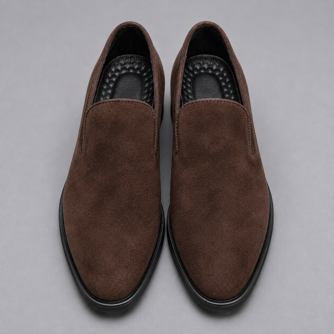 MORETTI SIGNATURE SUEDE LOAFERS