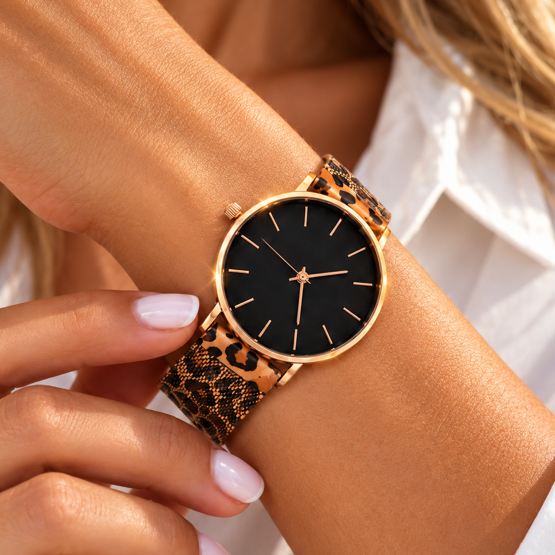 SAVANNAH ROSE LEOPARD WATCH