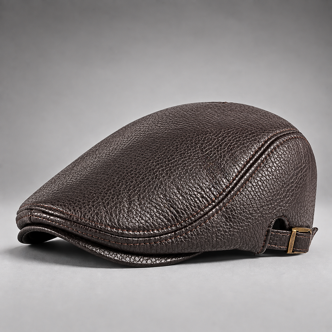 HUDSON LEATHER DRIVING CAP