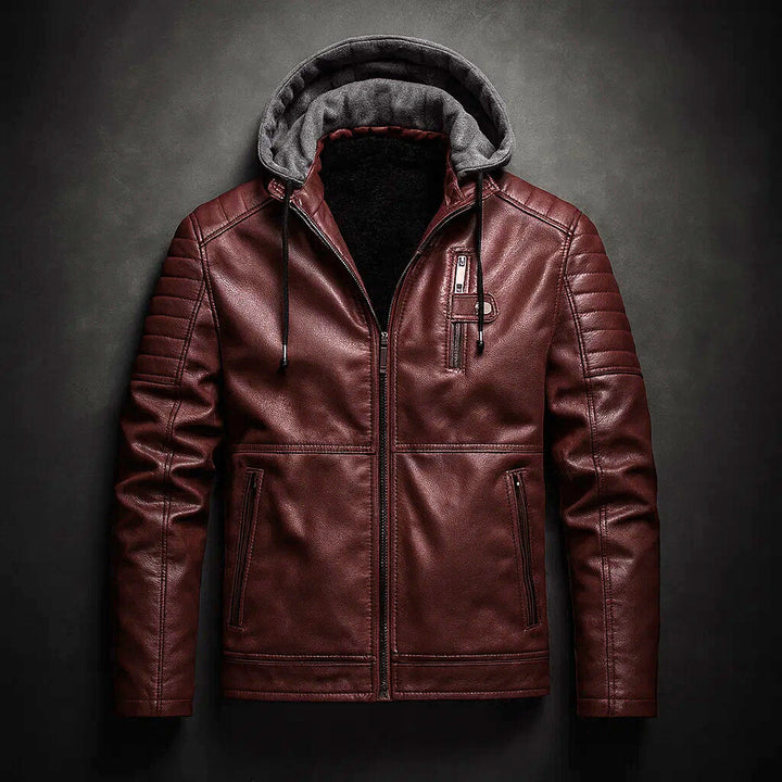 COLT MADDOX LEATHER HOODIE