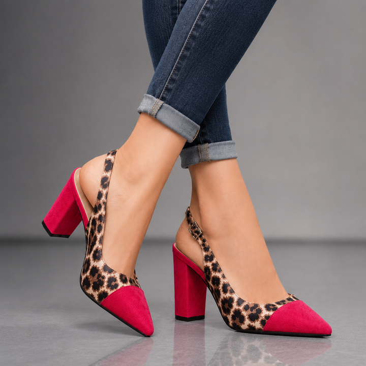 SCARLETT LEOPARD HEELS