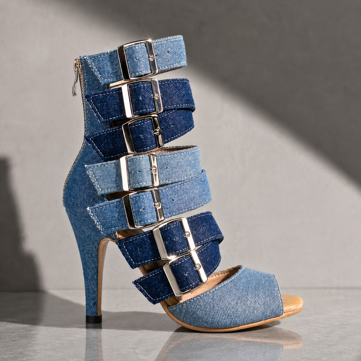 MARLENA JADE DENIM HEELS
