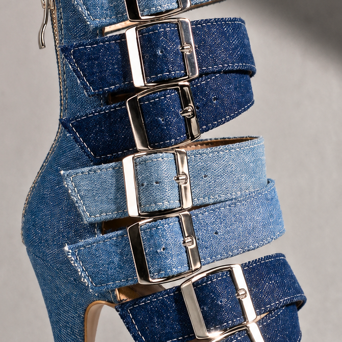 MARLENA JADE DENIM HEELS