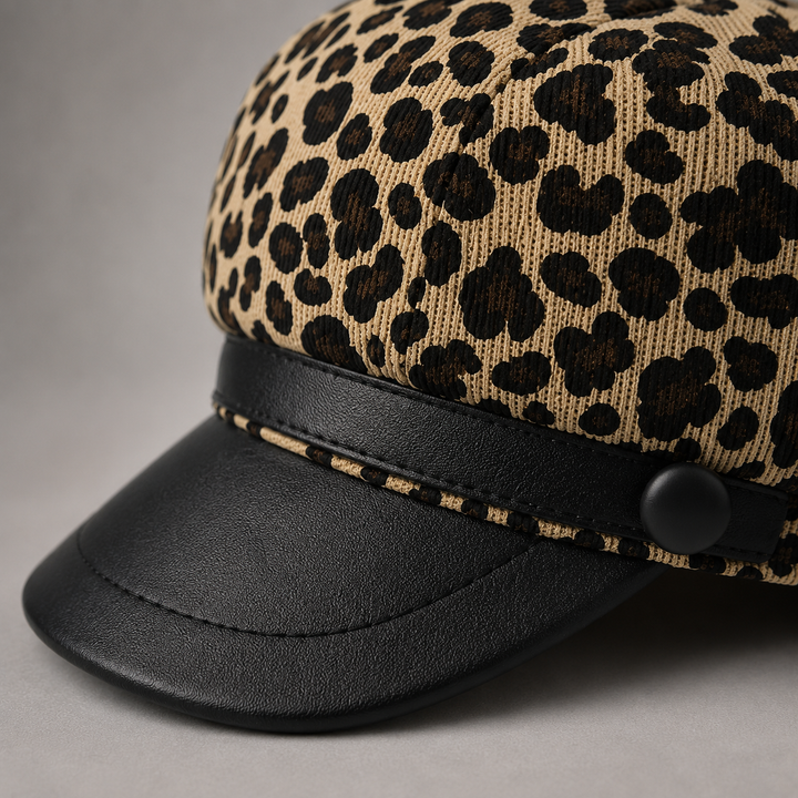 GENEVIEVE LEOPARD CAP