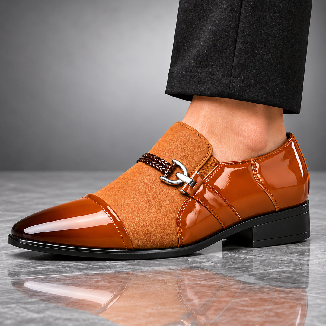 DANTE SANTORI LEATHER LOAFERS