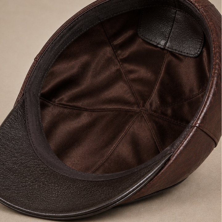 LORENZO LEATHER DRIVING CAP