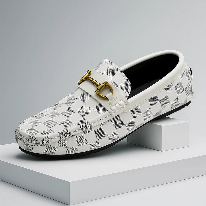 GIANNI RAY CHECK LOAFERS