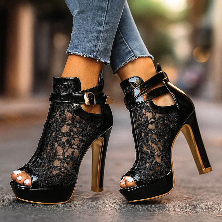 LILIANA LACE HEELS