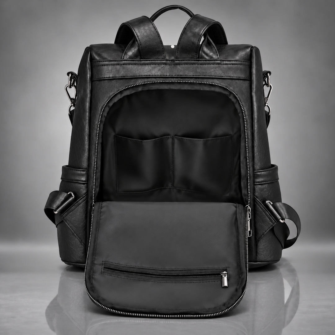 LILIAN LEOPARD TASSEL BACKPACK