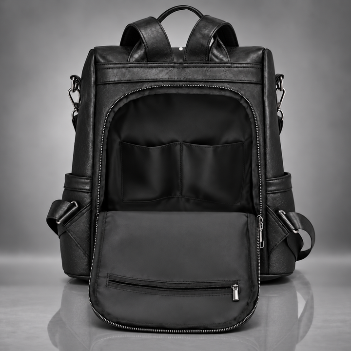 LILIAN LEOPARD TASSEL BACKPACK