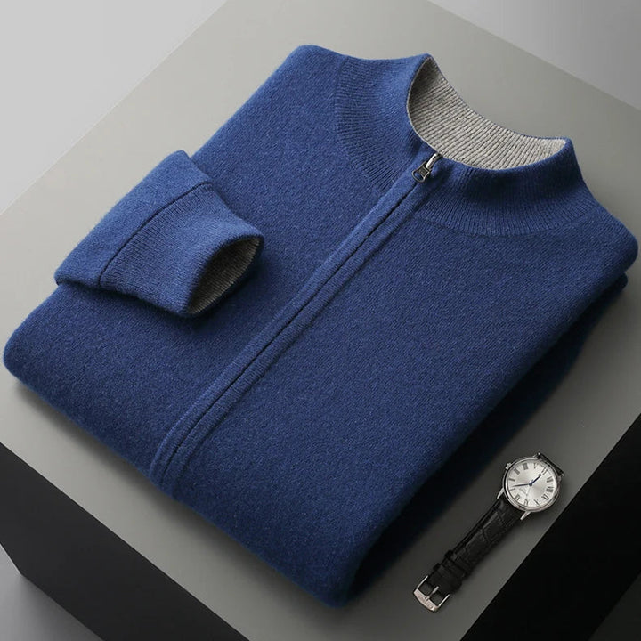 CARMANO CASHMERE ZIP CARDIGAN