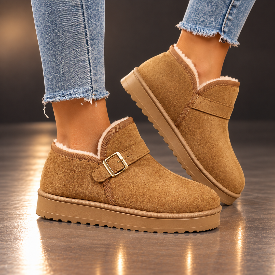 MILA ARDEN SUEDE SLIP-ONS