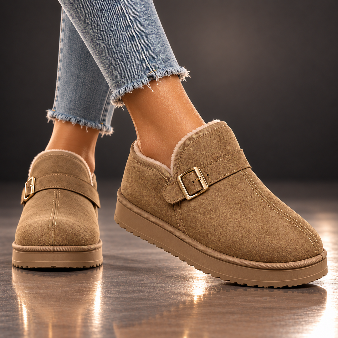 MILA ARDEN SUEDE SLIP-ONS