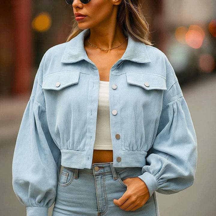ASHBOURNE CROPPED CORDUROY JACKET
